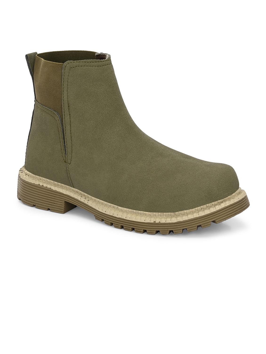 men olive slip on boot - 21998014 - Standard Image - 3