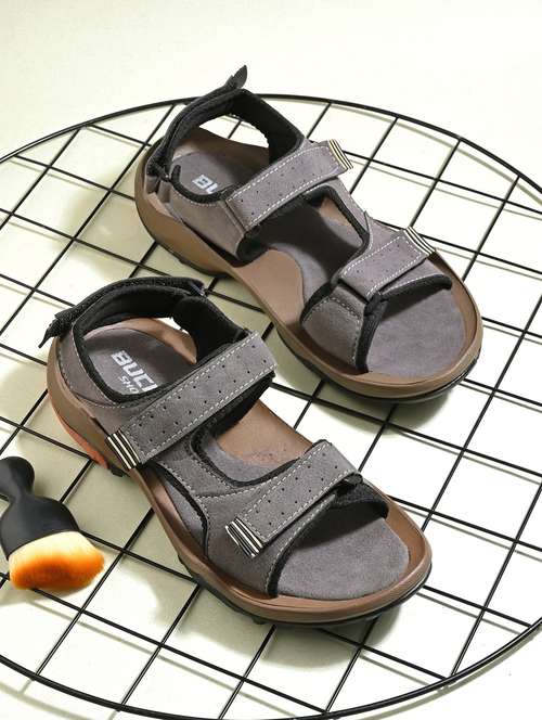 men grey back strap floater - 21998017 -  Standard Image - 0