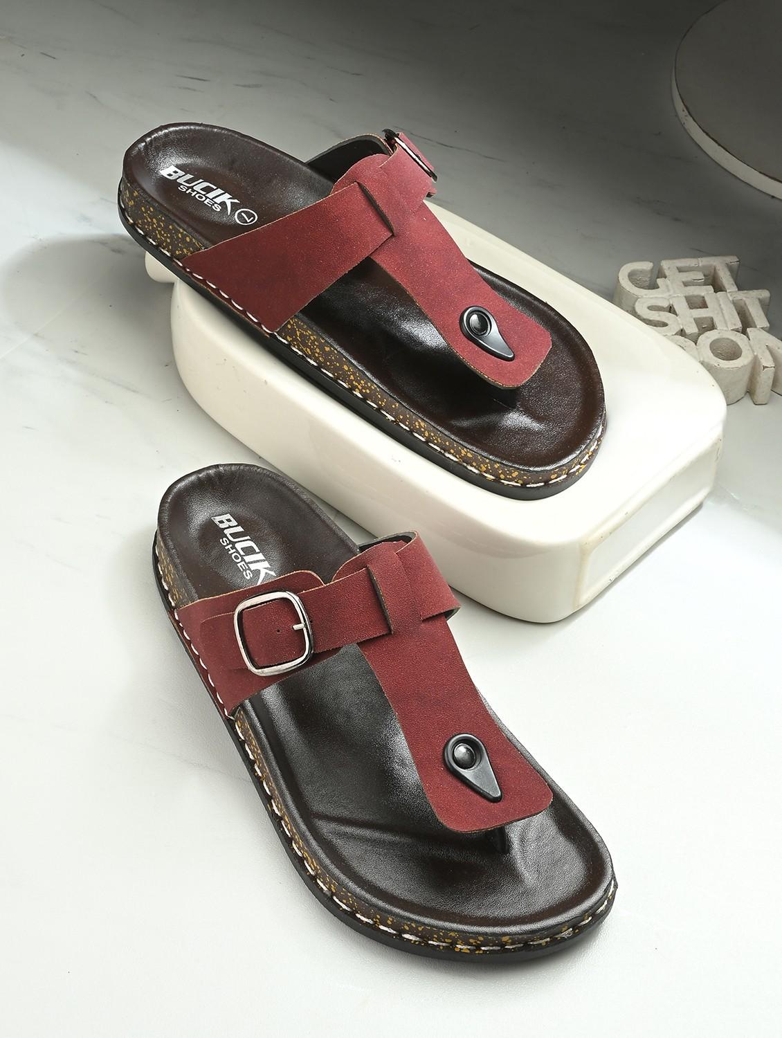 men solid toe separator sandal