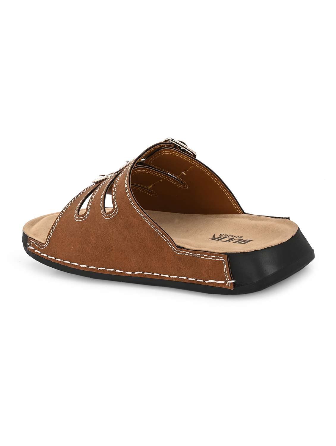 men tan slip on sandal - 21998021 -  Standard Image - 3