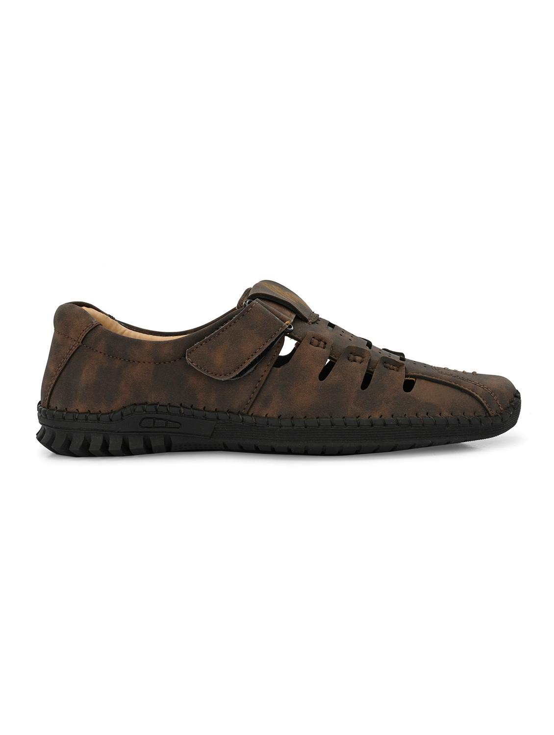 men brown fisherman sandal - 21998028 - Standard Image - 3