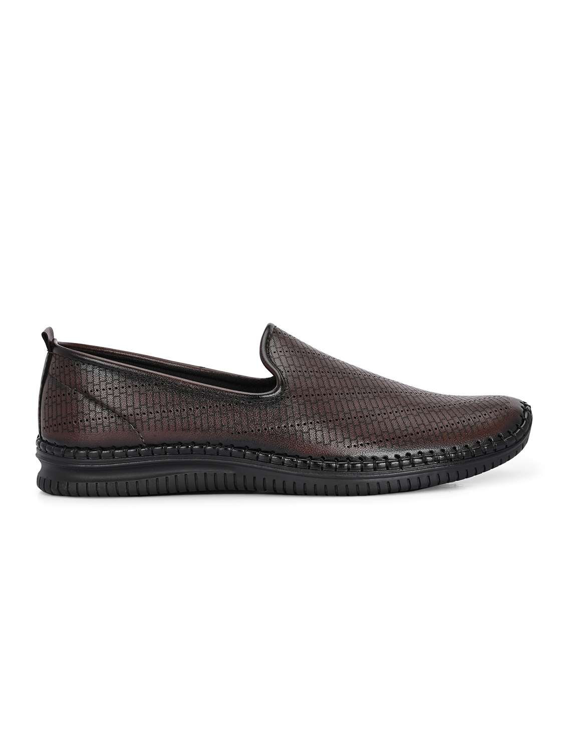 men brown slip on casual shoes - 21998047 - Standard Image - 3