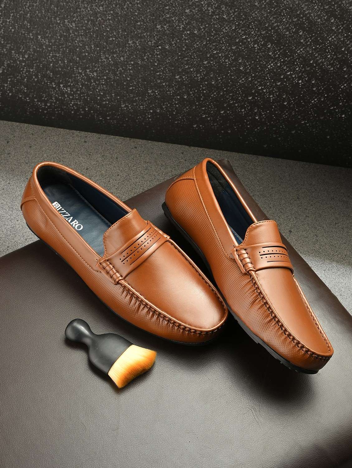 men tan slip on loafer - 21998054 - Zoom Image - 0
