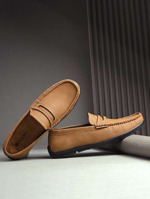 men tan slip on loafer - 21998062 - Standard Image - 0