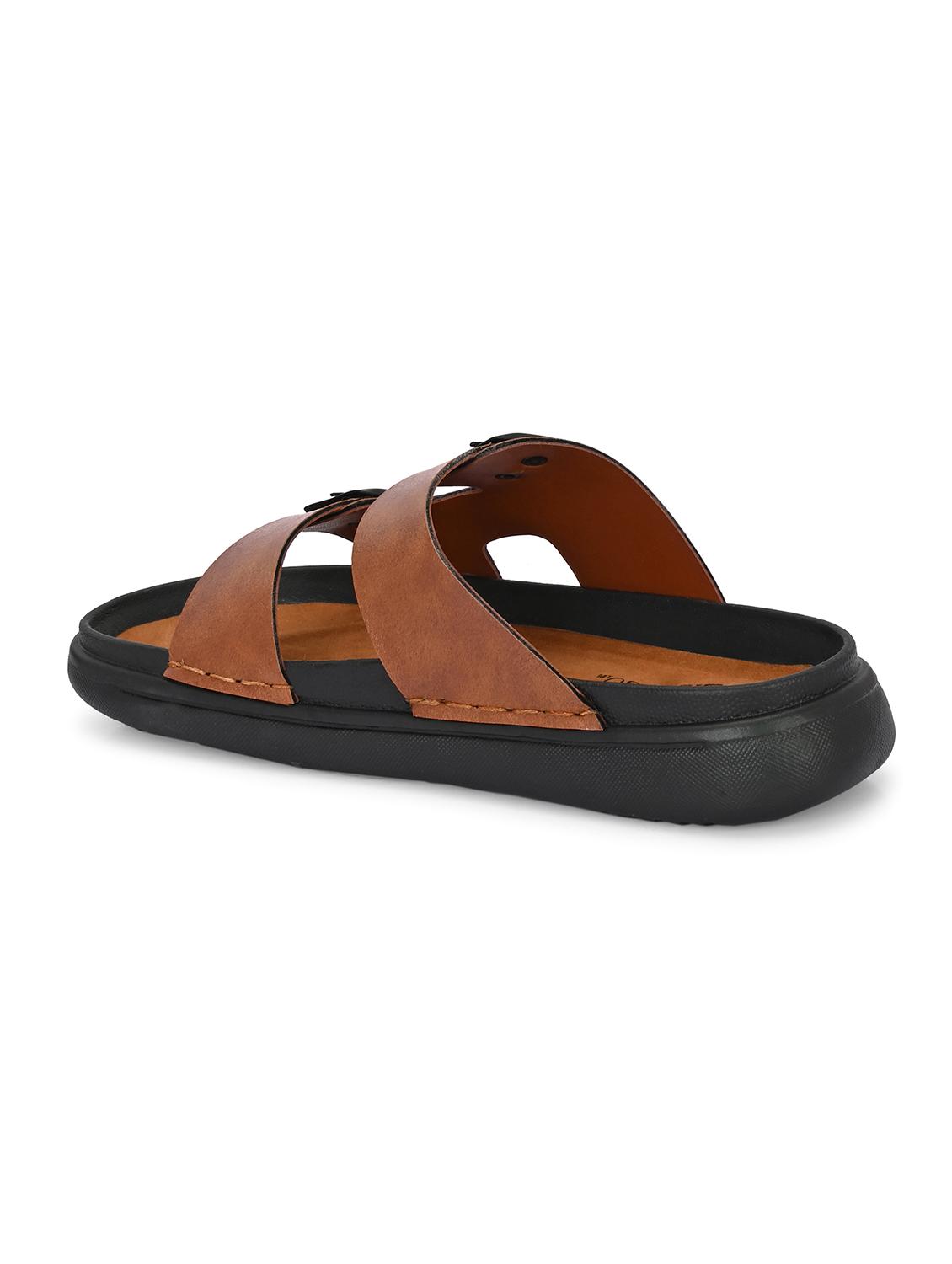 men tan slip on sandal - 21998085 - Standard Image - 3