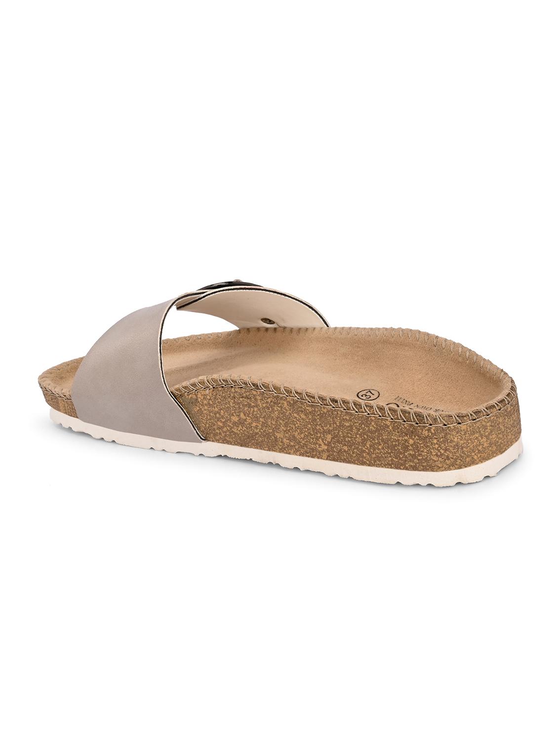 women grey slip on sandal - 21998098 - Standard Image - 3
