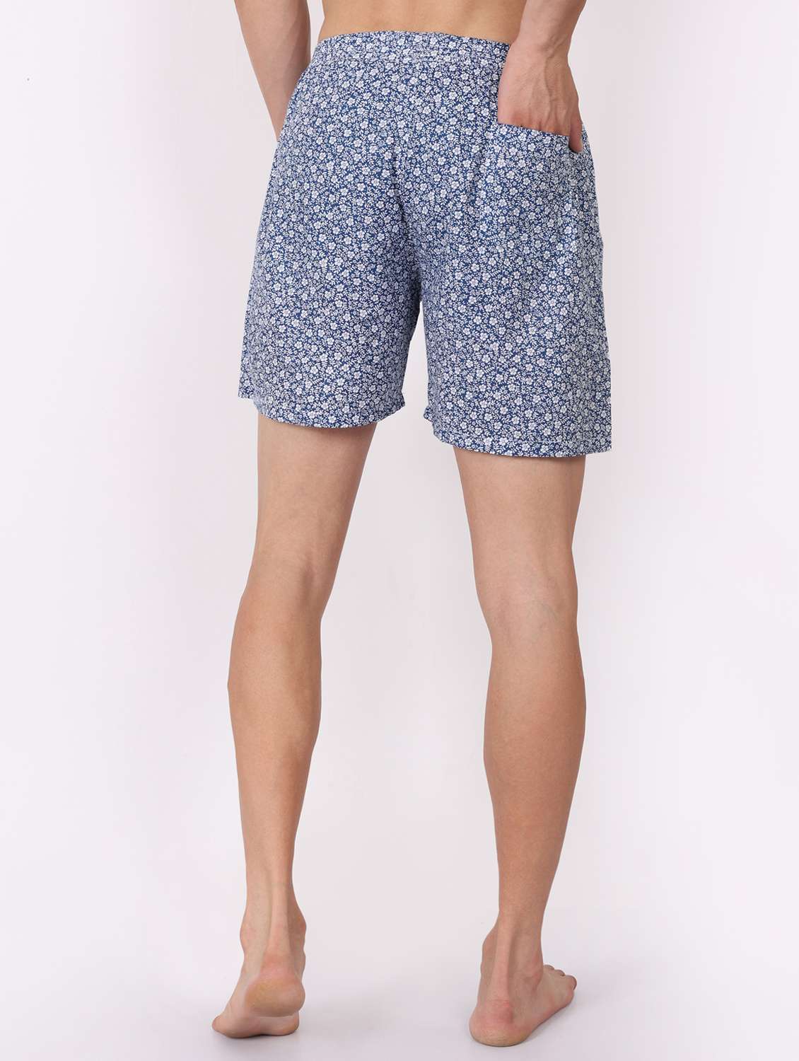 men floral printed mid rise loungewear boxer - 21998317 -  Standard Image - 3