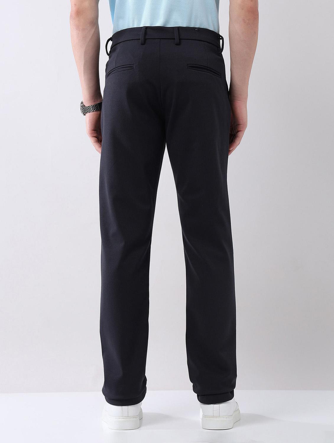 men solid mid rise straight fit chinos - 21998355 - Standard Image - 3