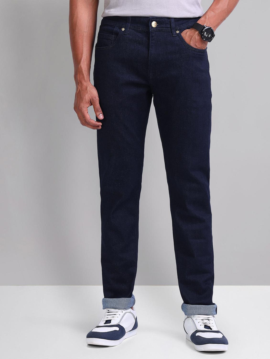men solid mid rise slim fit jeans - 21998386 -  Zoom Image - 0