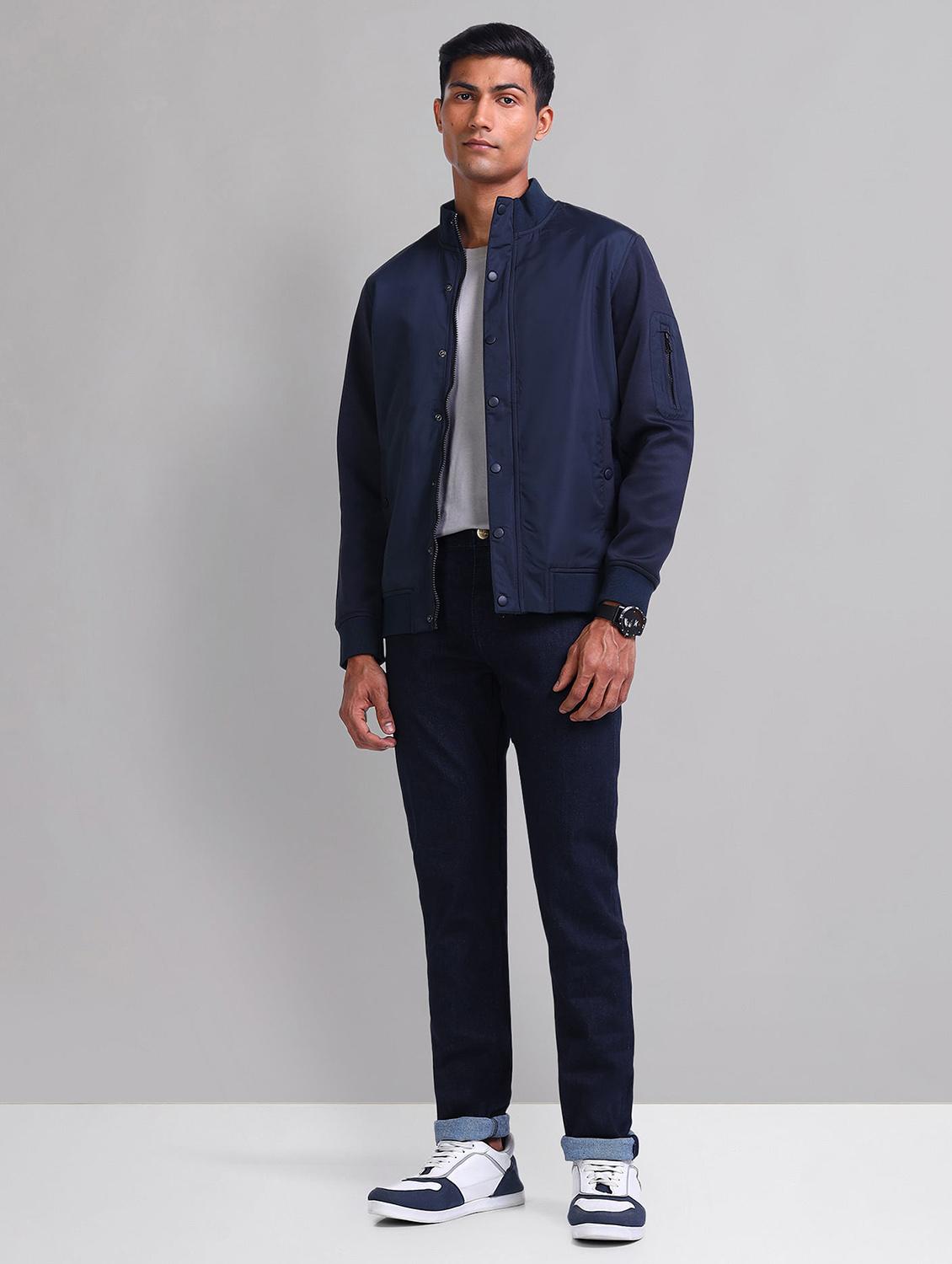 men solid mid rise slim fit jeans - 21998386 - Standard Image - 3