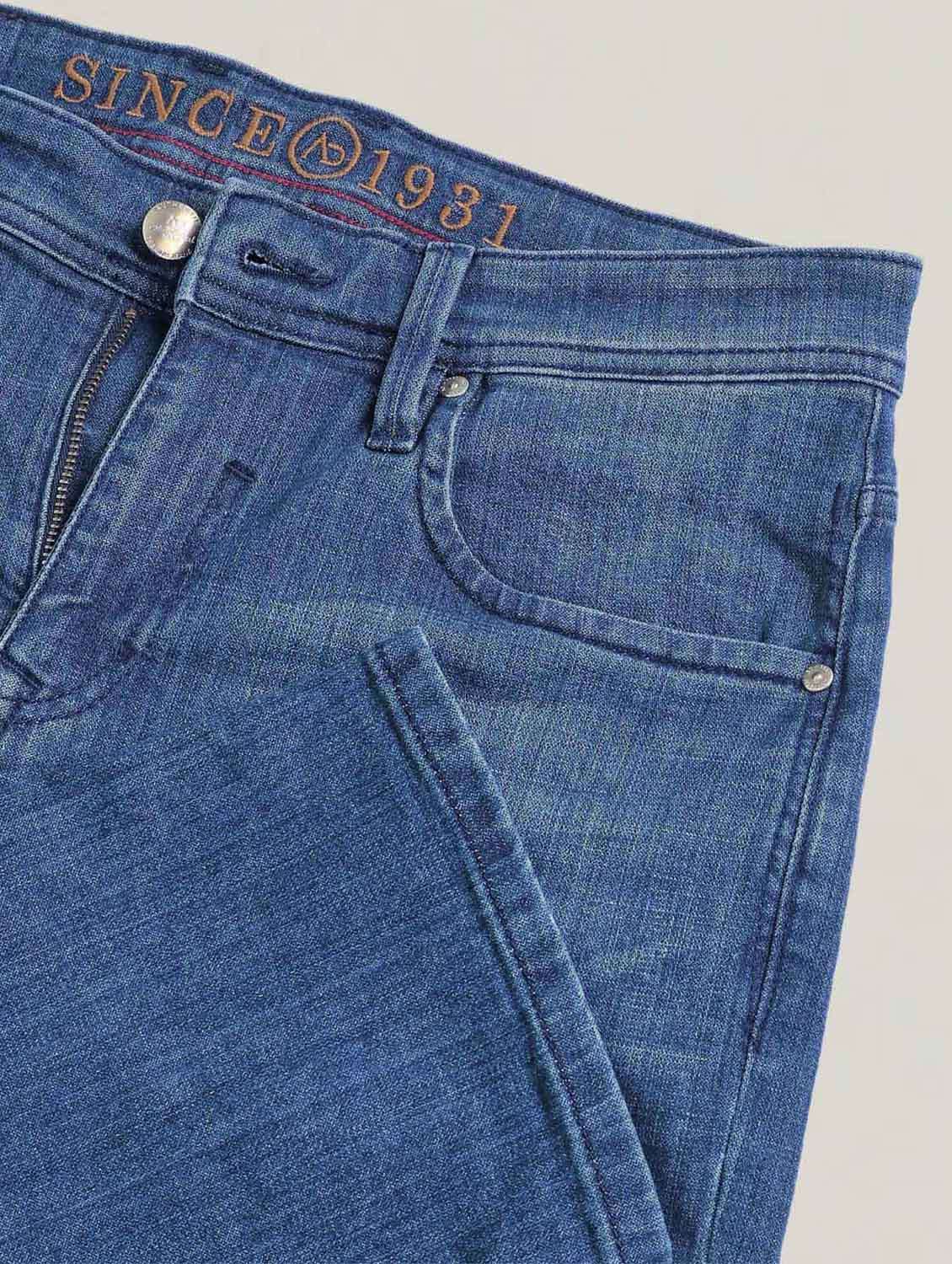 men washed mid rise straight fit jeans - 21998407 -  Standard Image - 5