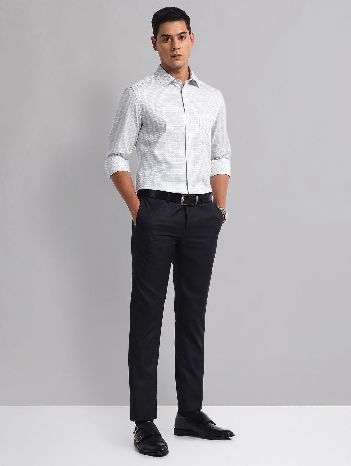 men checkered long sleeve regular fit formal shirt - 21998447 - Standard Image - 3