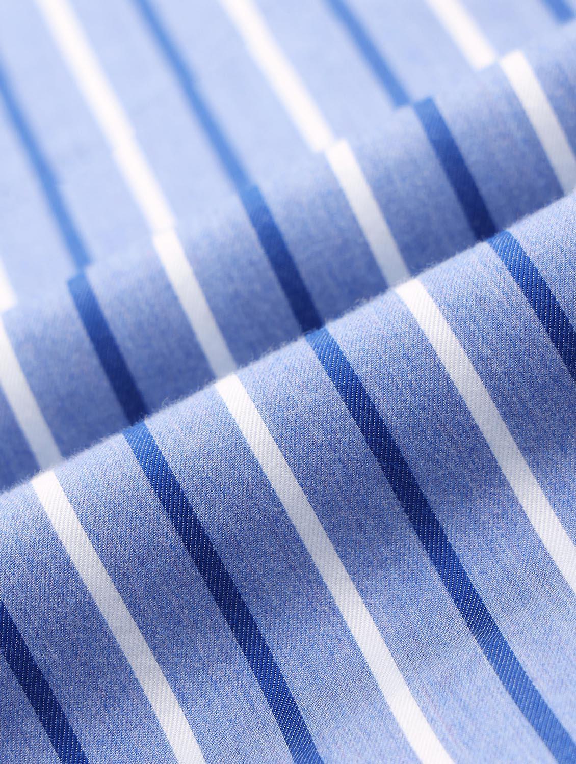 men striped long sleeve regular fit casual shirt - 21998452 - Standard Image - 3