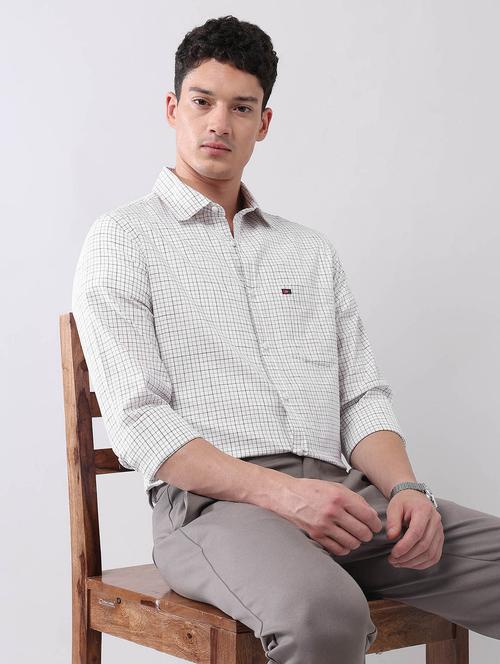 men checkered long sleeve regular fit casual shirt - 21998472 - Standard Image - 0