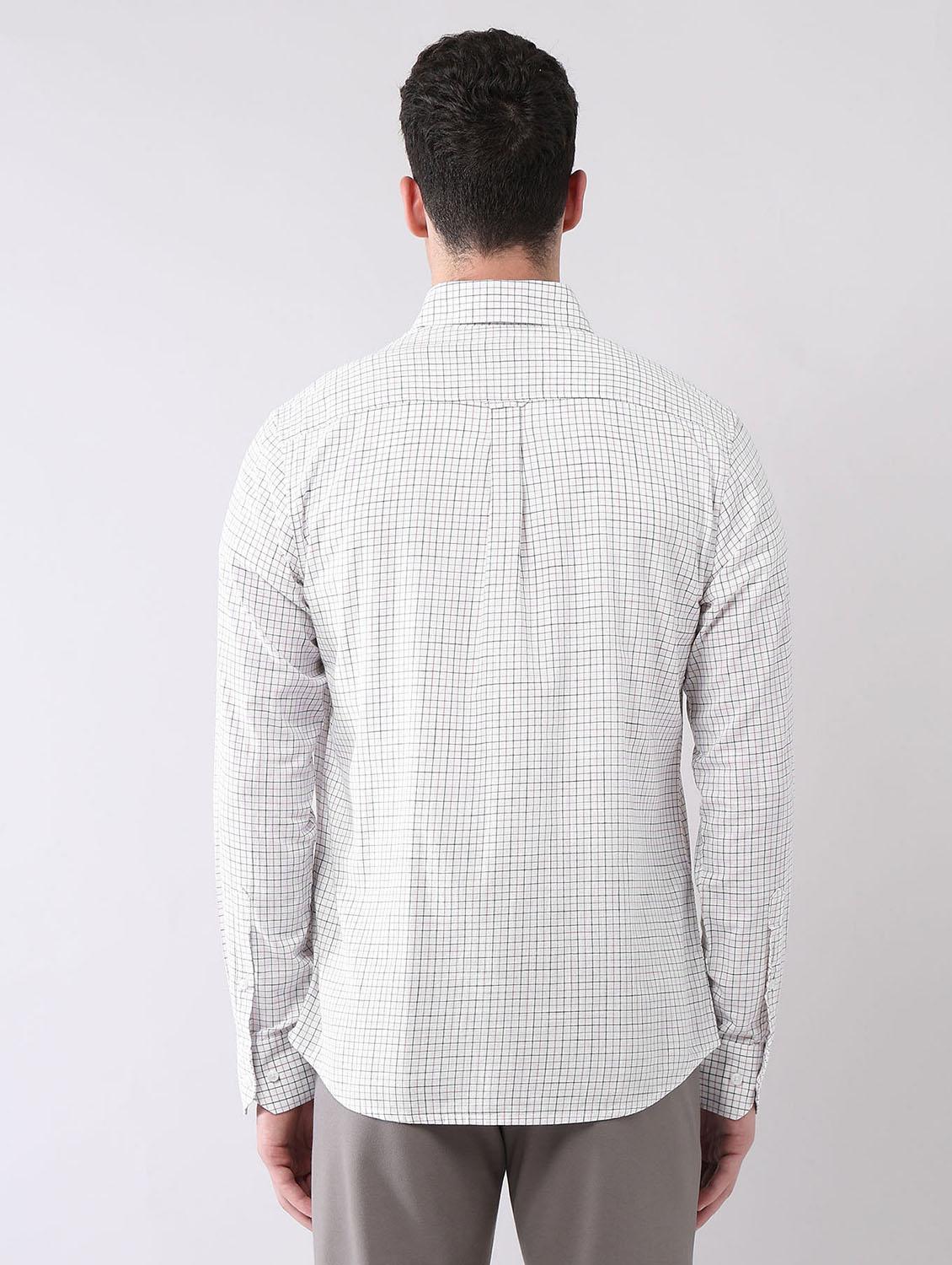 men checkered long sleeve regular fit casual shirt - 21998472 - Standard Image - 3