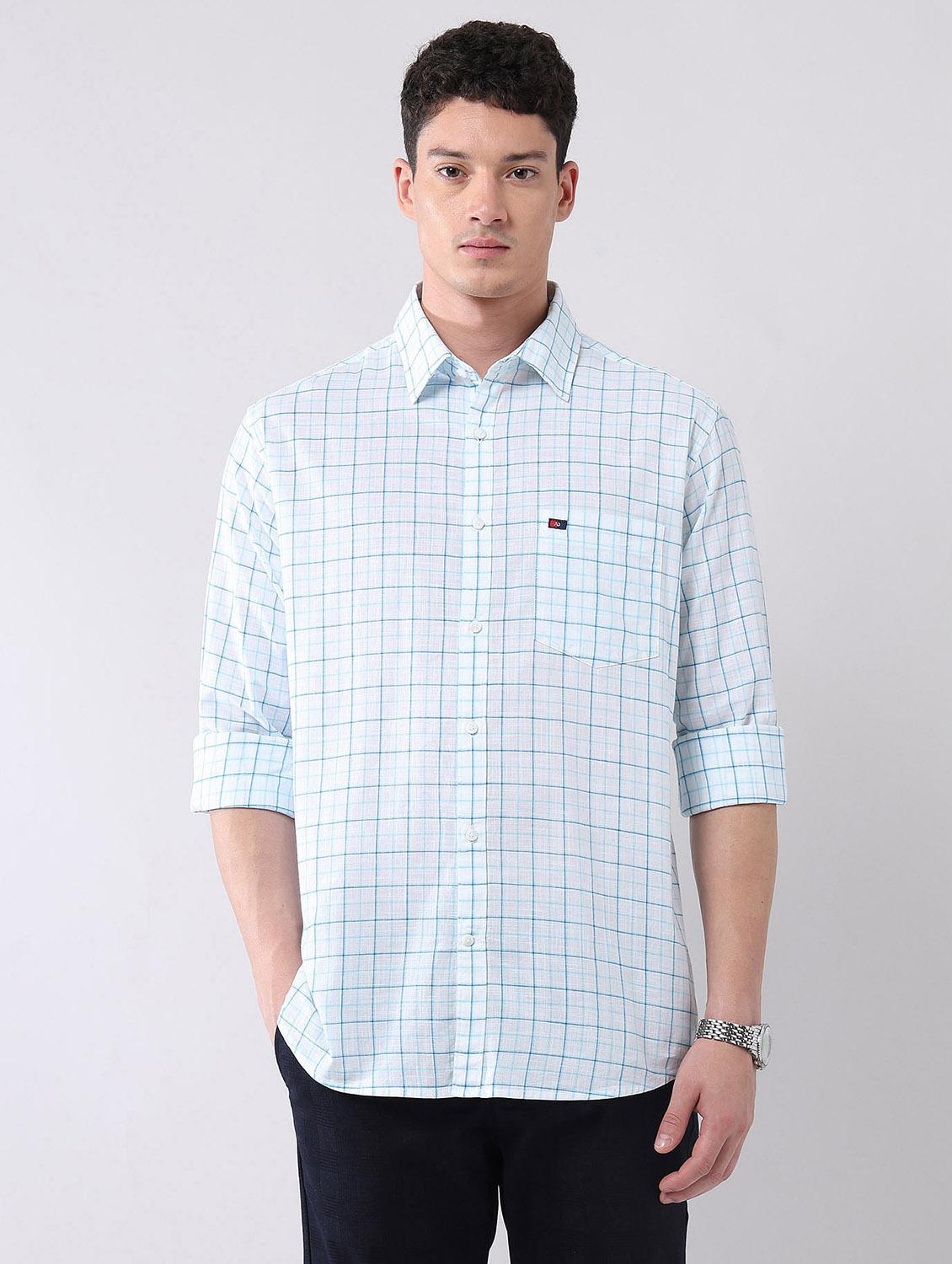 men checkered long sleeve regular fit casual shirt - 21998473 - Zoom Image - 0