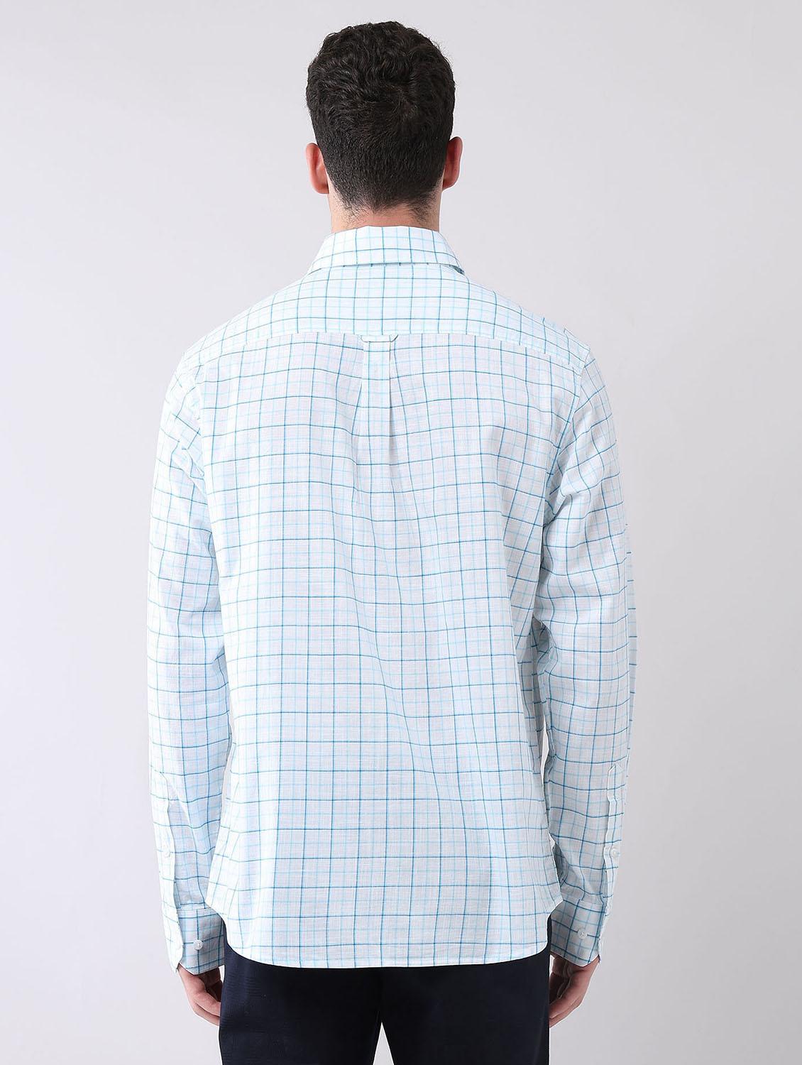 men checkered long sleeve regular fit casual shirt - 21998473 - Standard Image - 3