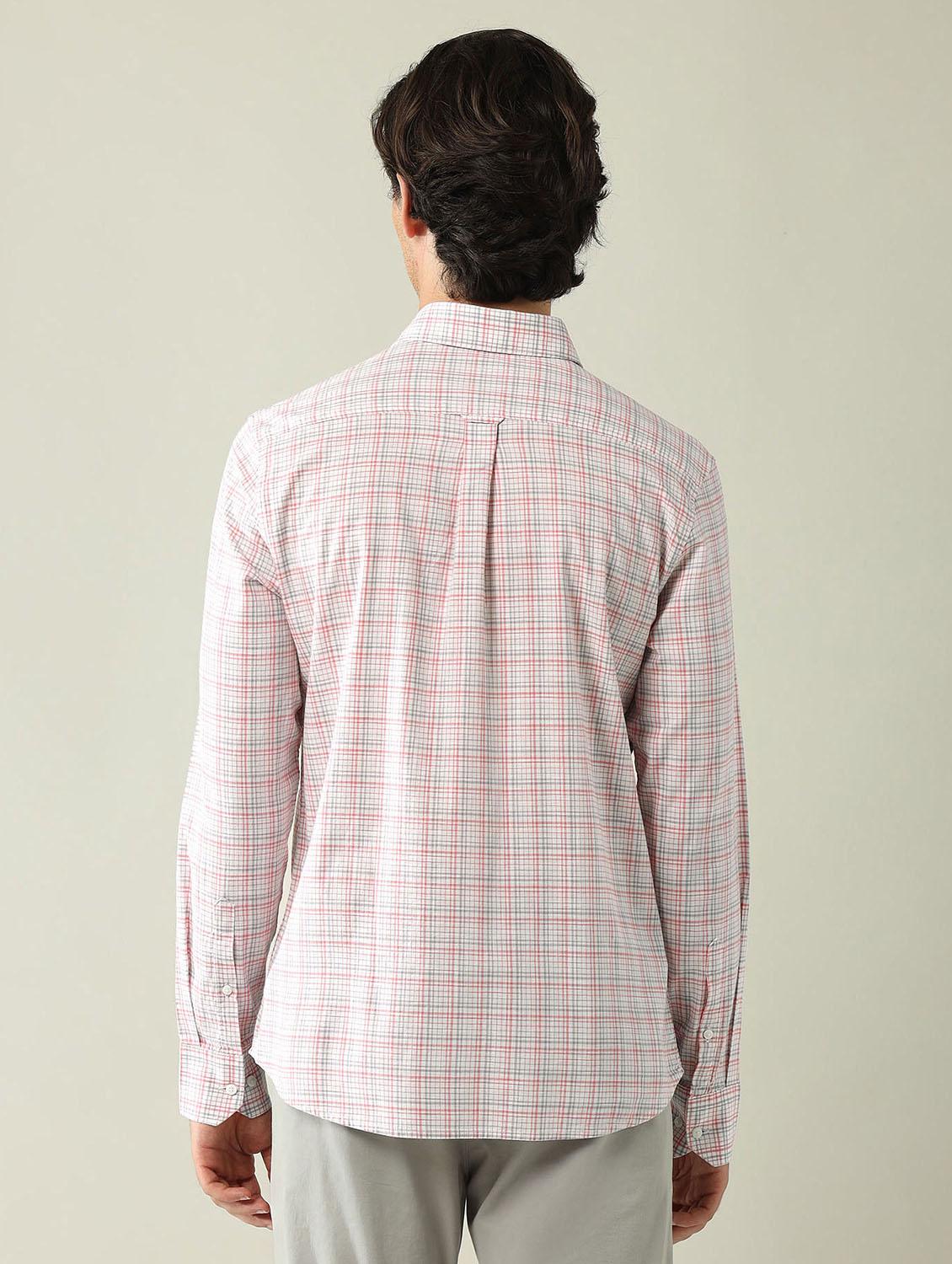 men checkered long sleeve regular fit casual shirt - 21998477 - Standard Image - 3