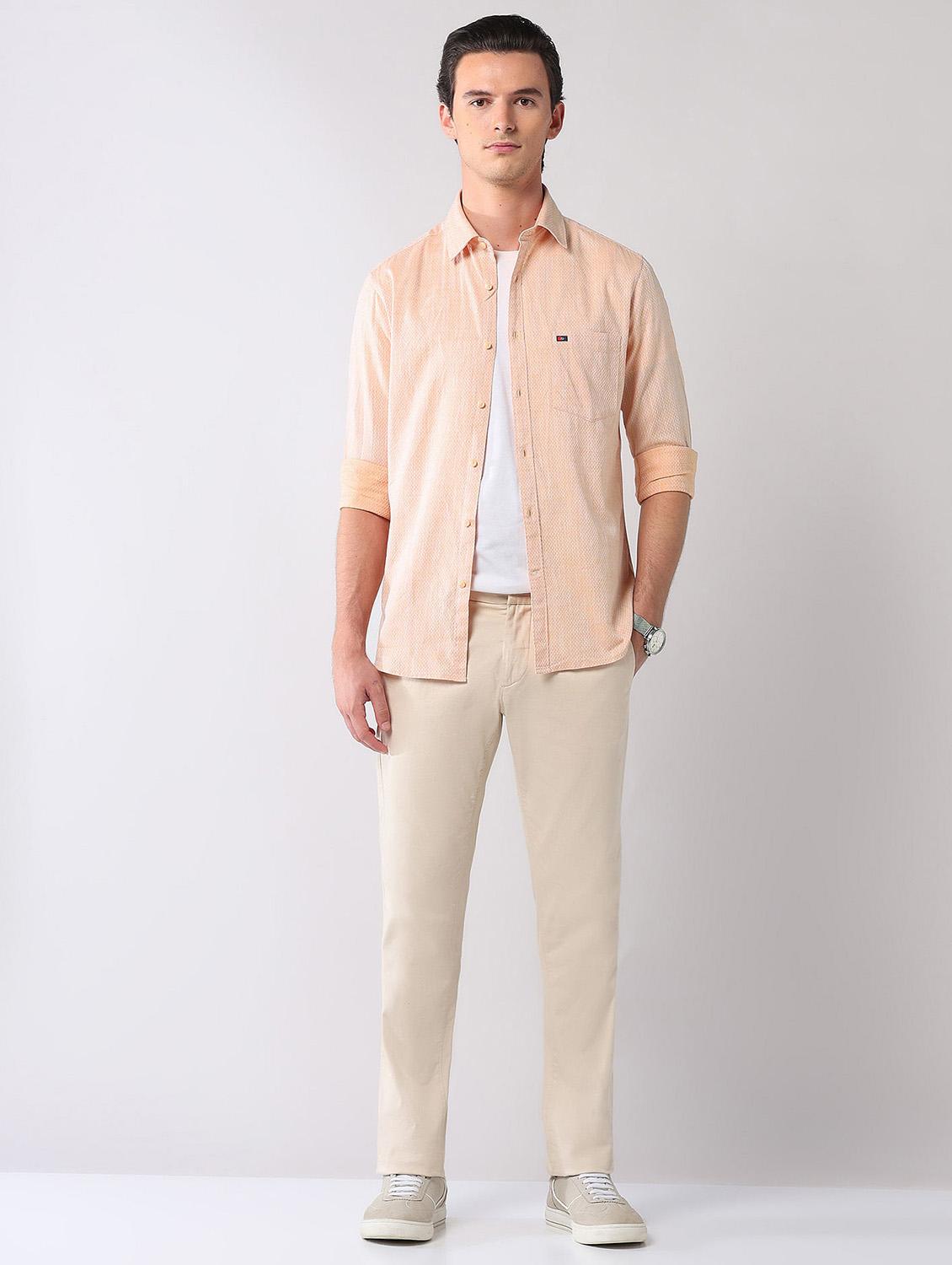men self design long sleeve regular fit casual shirt - 21998481 - Standard Image - 5