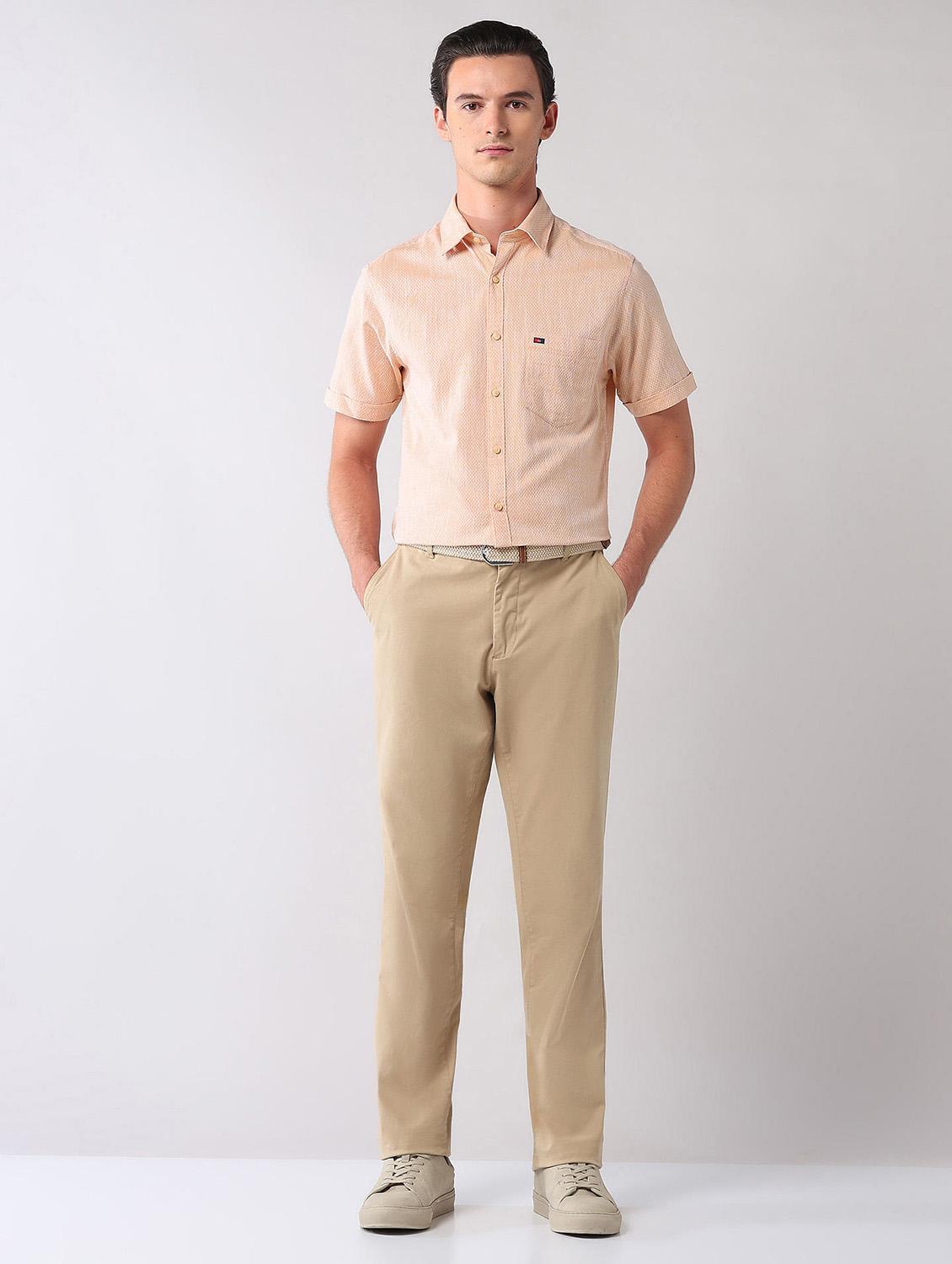 men self design short sleeve regular fit casual shirt - 21998489 - Standard Image - 5