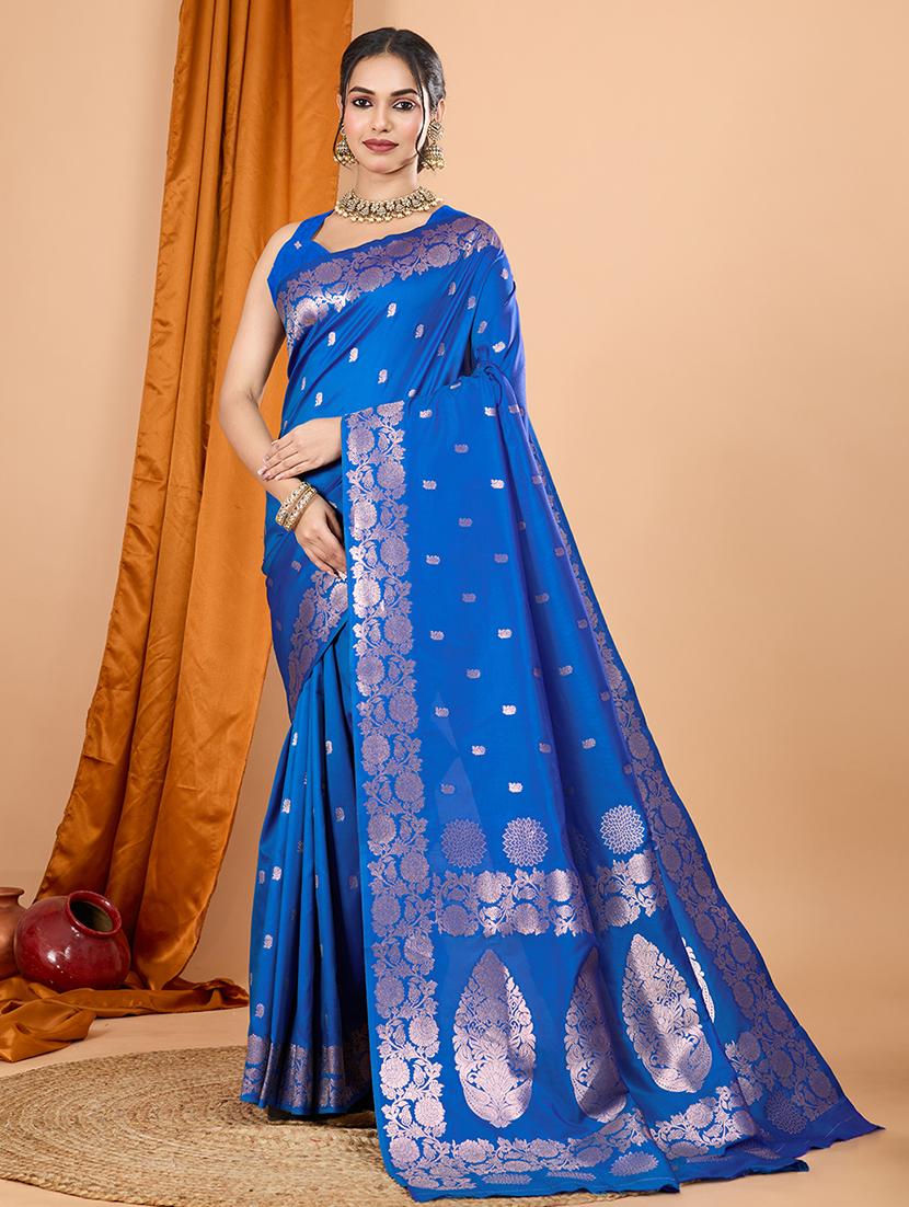 women self design banarasi saree with blouse - 21998519 - Zoom Image - 0