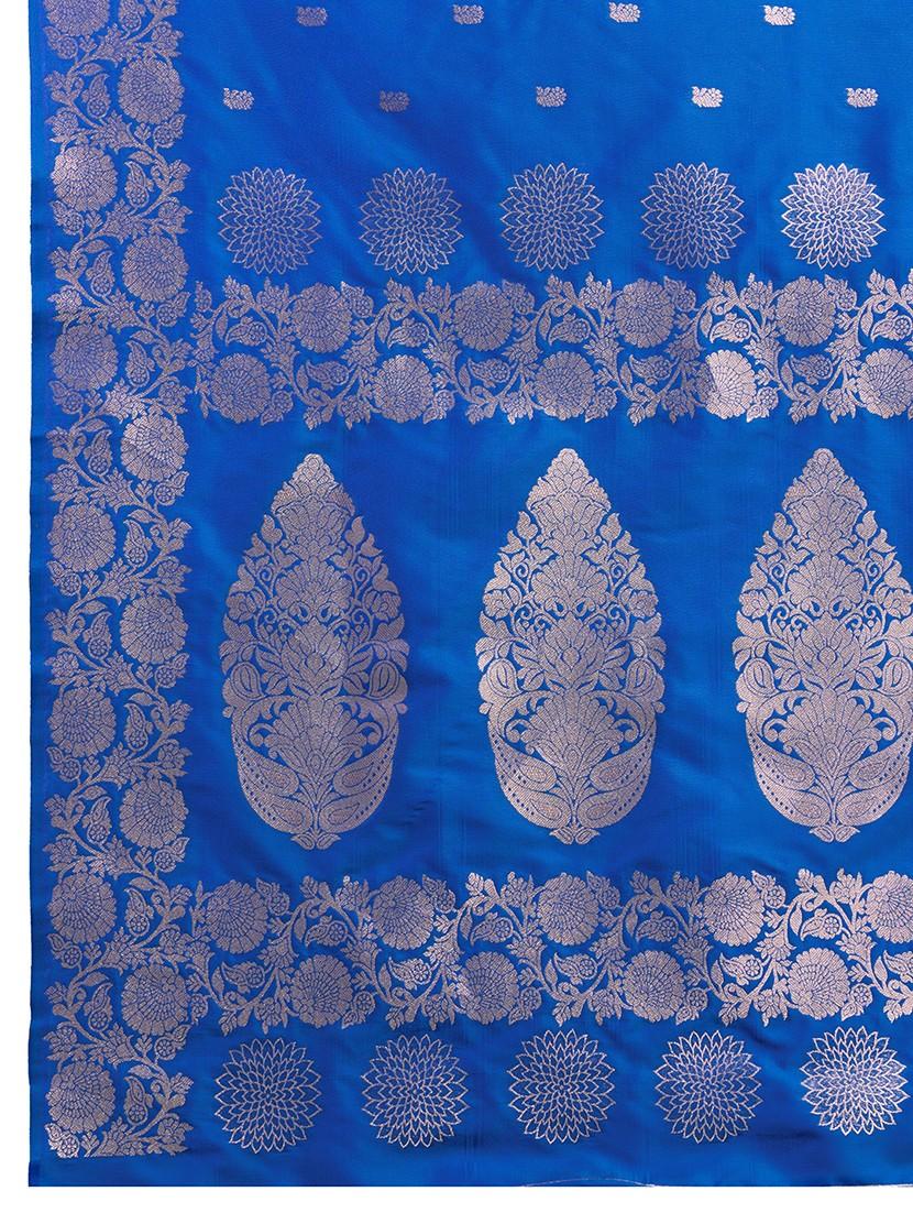 women self design banarasi saree with blouse - 21998519 - Standard Image - 3