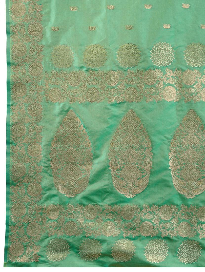 women self design banarasi saree with blouse - 21998520 - Standard Image - 3
