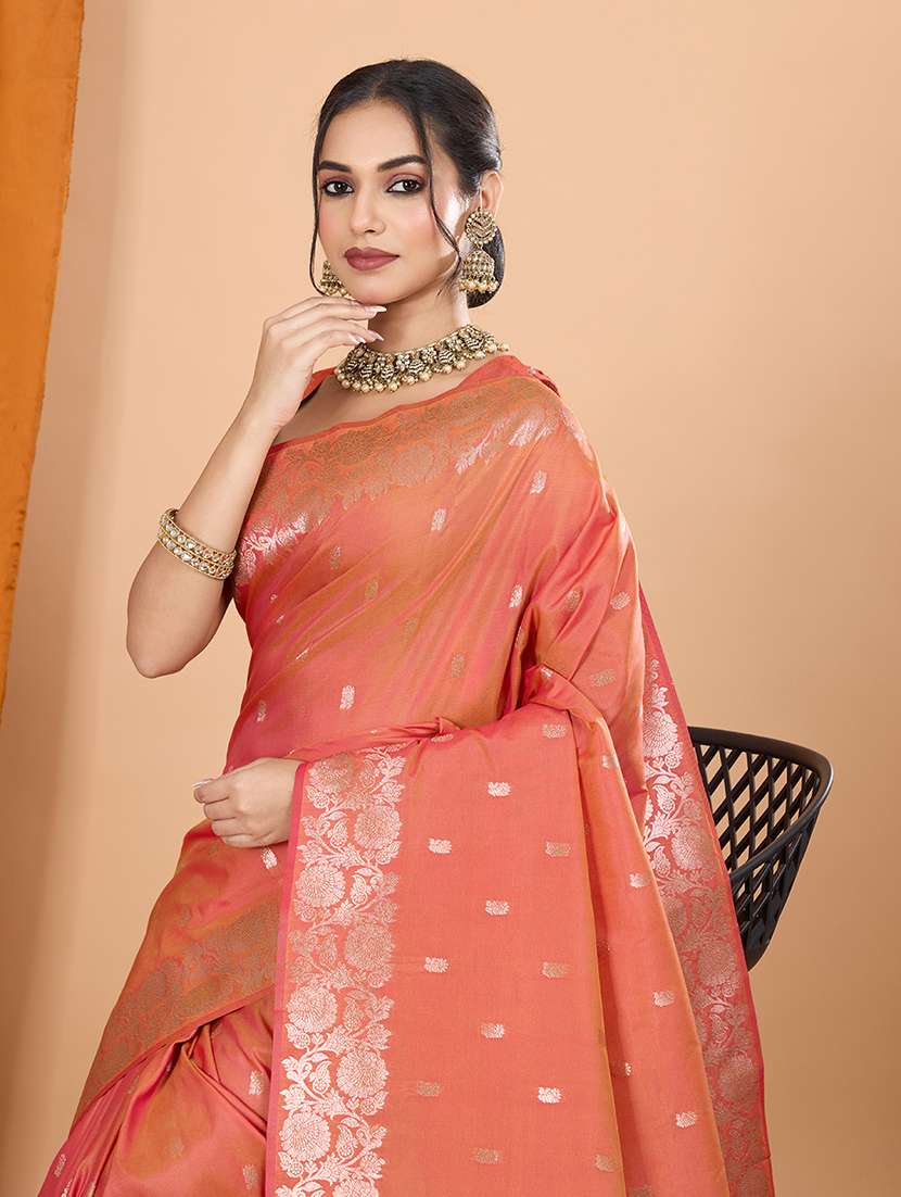 women self design banarasi saree with blouse - 21998523 -  Standard Image - 3
