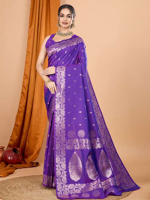 women self design banarasi saree with blouse - 21998524 -  Standard Image - 0