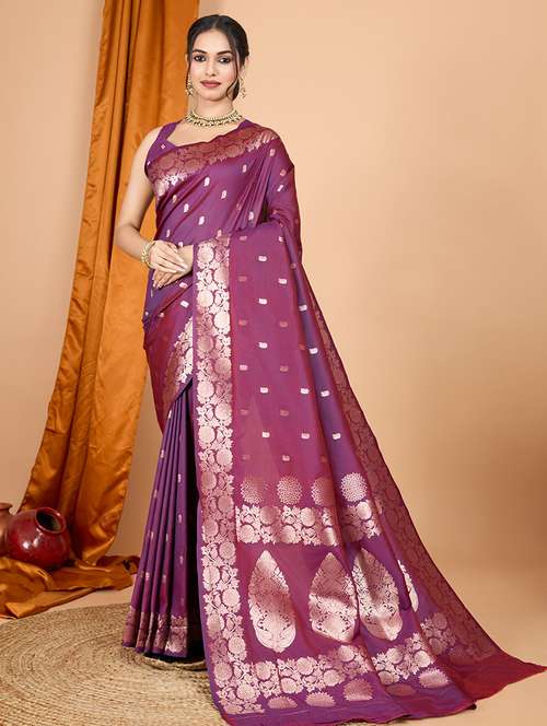 women self design banarasi saree with blouse - 21998525 - Standard Image - 0
