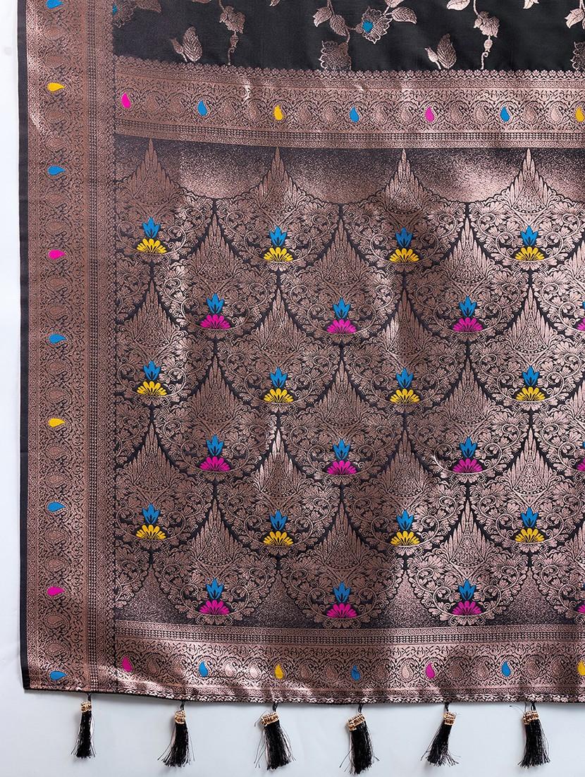 women self design banarasi saree with blouse - 21998526 - Standard Image - 3