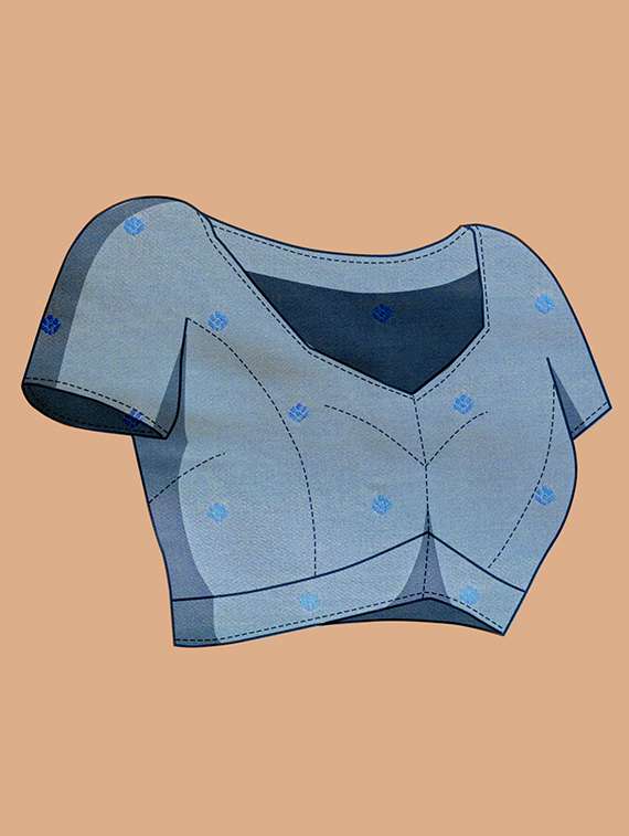 women self design banarasi saree with blouse - 21998529 -  Standard Image - 3