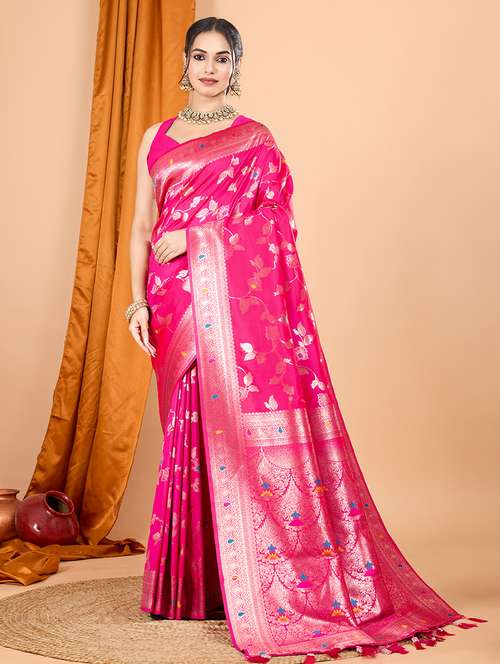 women self design banarasi saree with blouse - 21998531 -  Standard Image - 0