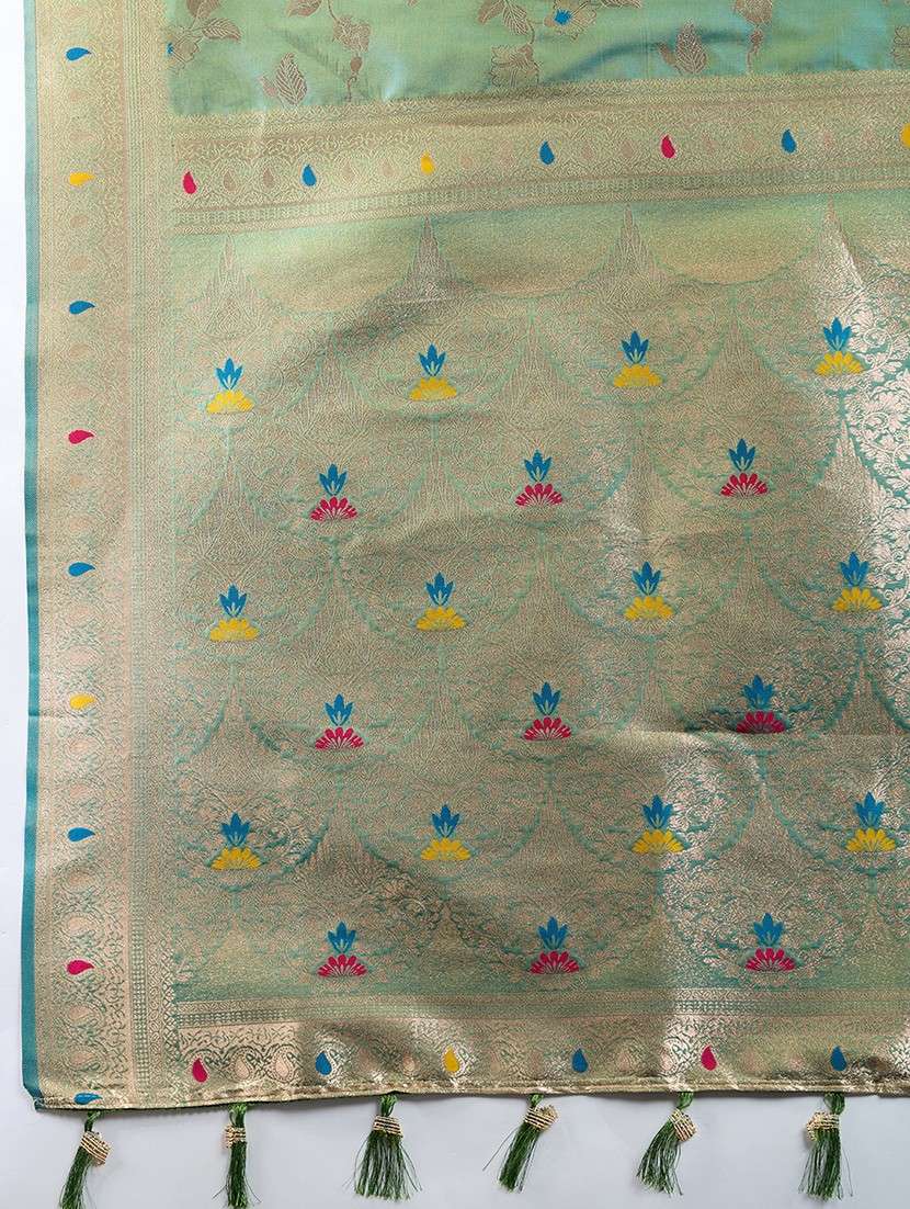 women self design banarasi saree with blouse - 21998535 - Standard Image - 3