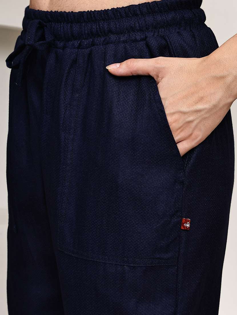 women solid mid rise loungewear pajama - 21998611 -  Standard Image - 5