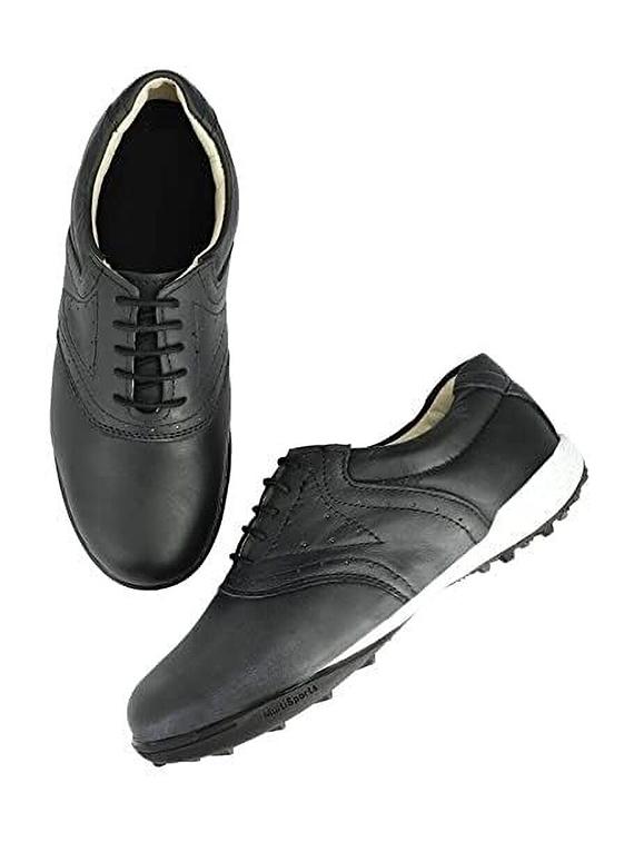 hitcaro men's premium leather lace - up professional golf shoes - 21998665 - Zoom Image - 0