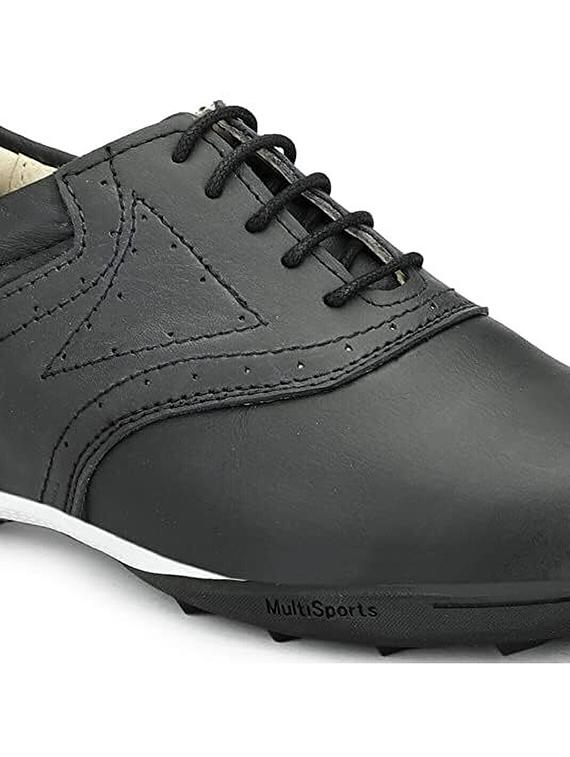 hitcaro men's premium leather lace - up professional golf shoes - 21998665 - Standard Image - 3