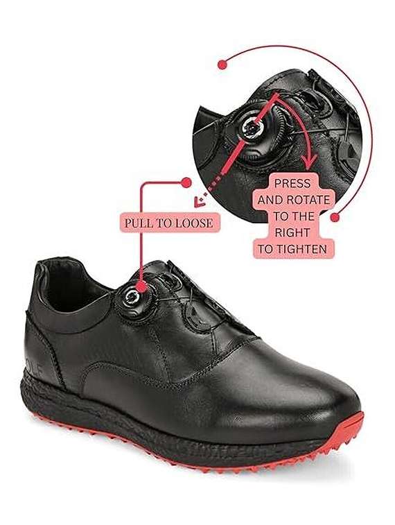 hitcaro men's premium leather pull - on professional golf shoes - 21998668 - Standard Image - 3
