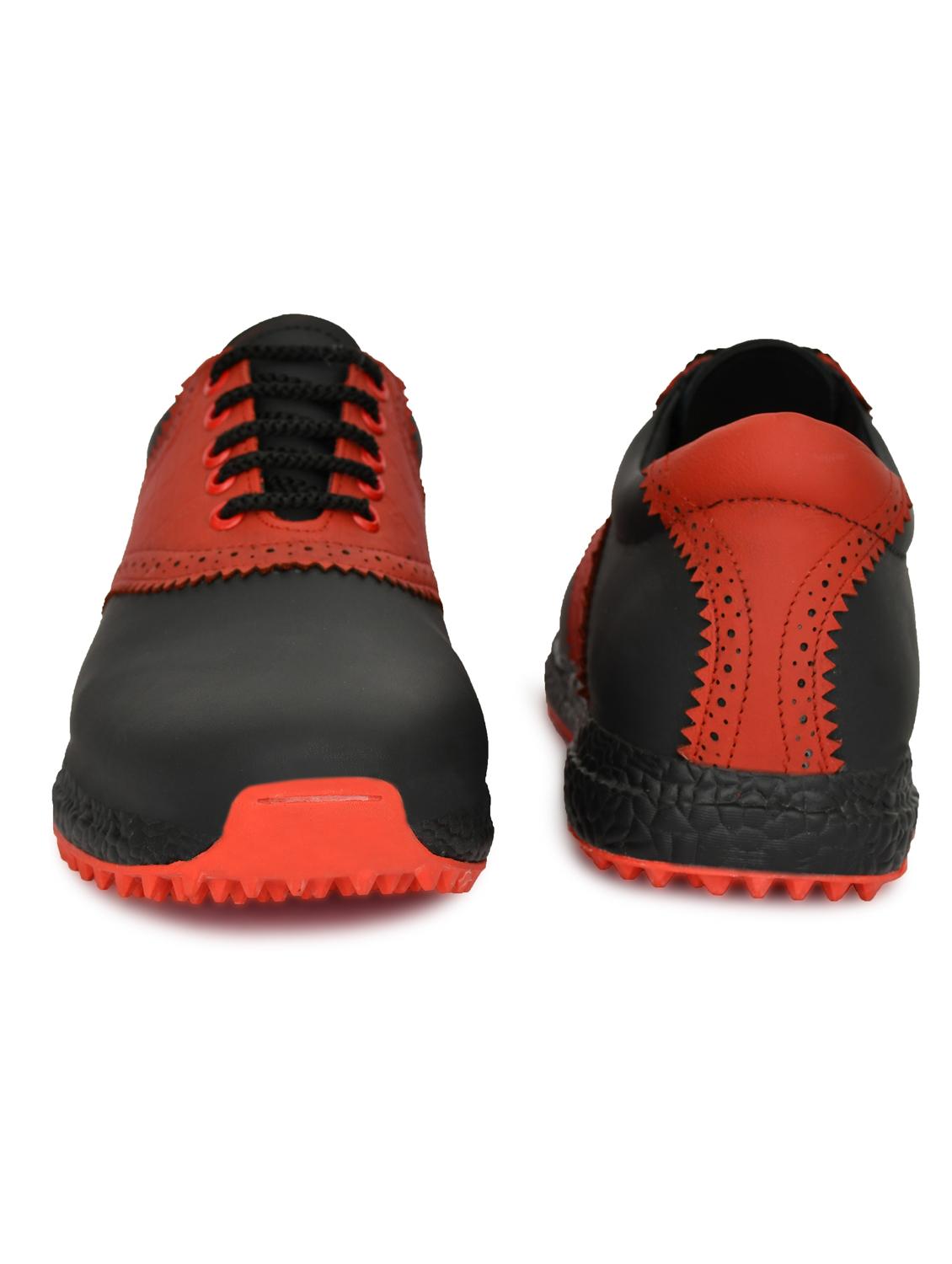 hitcaro men's premium leather lace - up professional golf shoes - 21998675 - Standard Image - 3