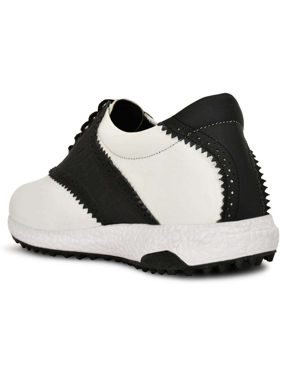 hitcaro men's premium leather lace - up professional golf shoes - 21998676 - Standard Image - 3