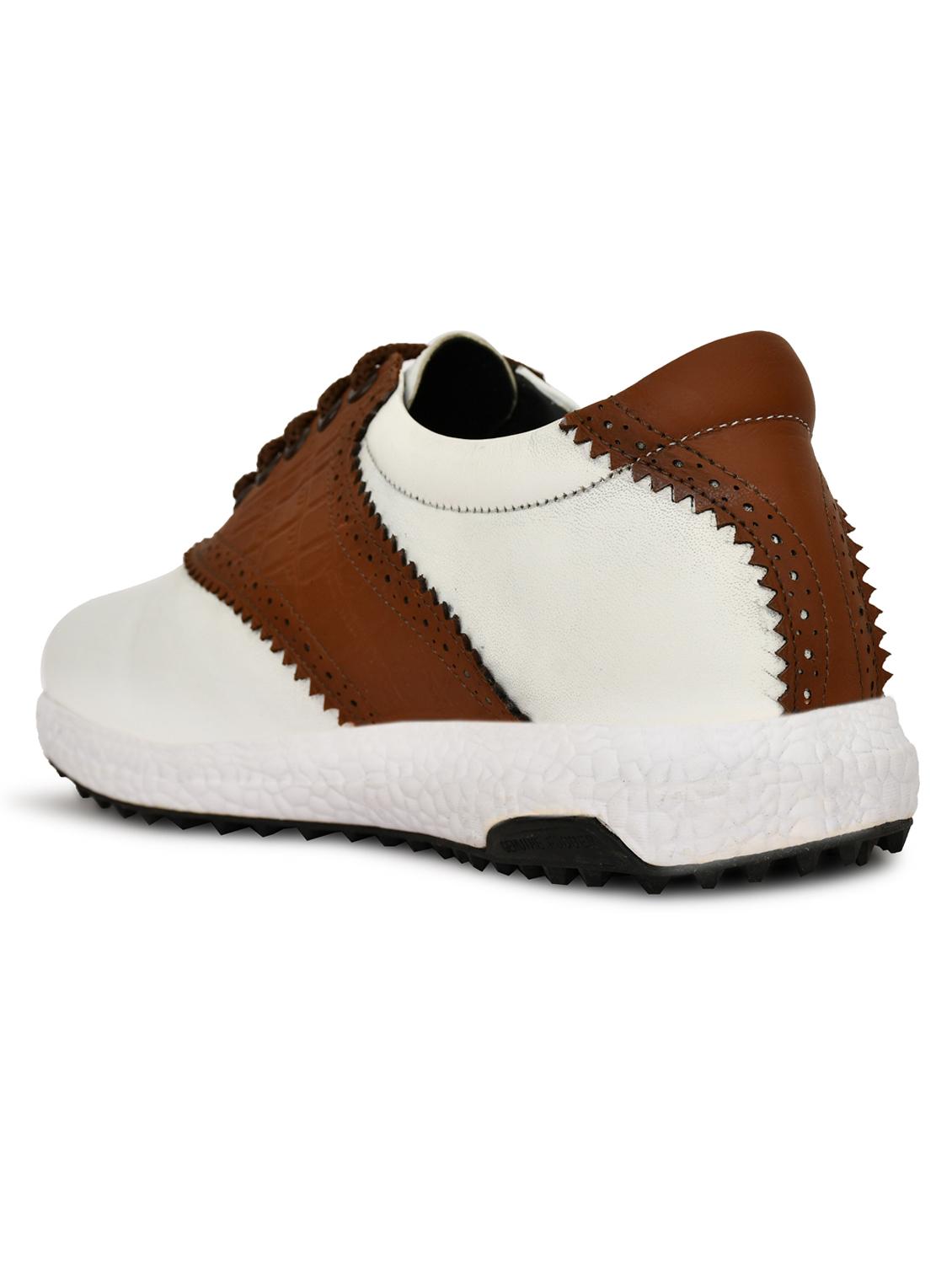 hitcaro men's premium leather lace - up professional golf shoes - 21998679 - Standard Image - 3