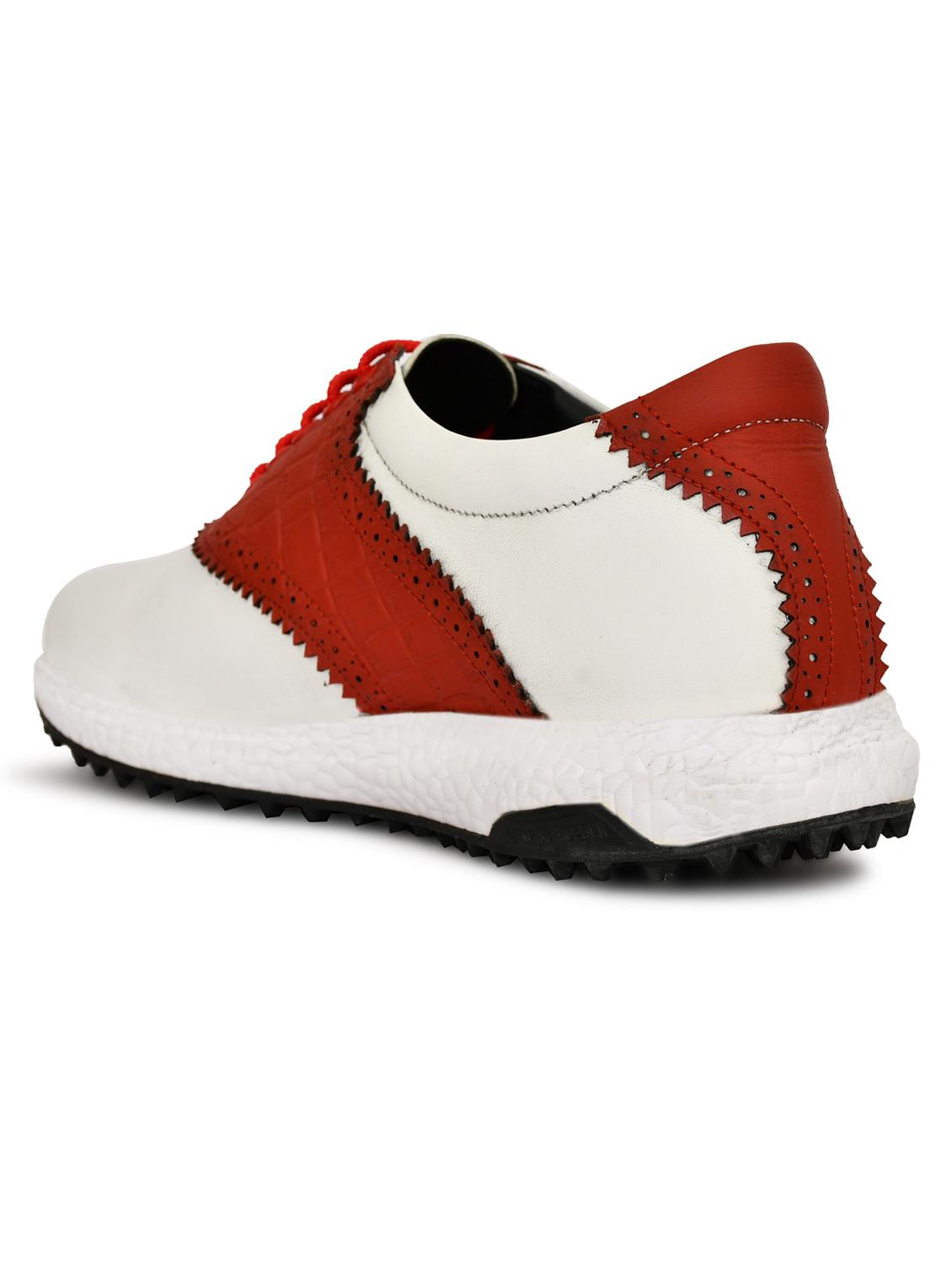 hitcaro men's premium leather lace - up professional golf shoes - 21998680 - Standard Image - 3