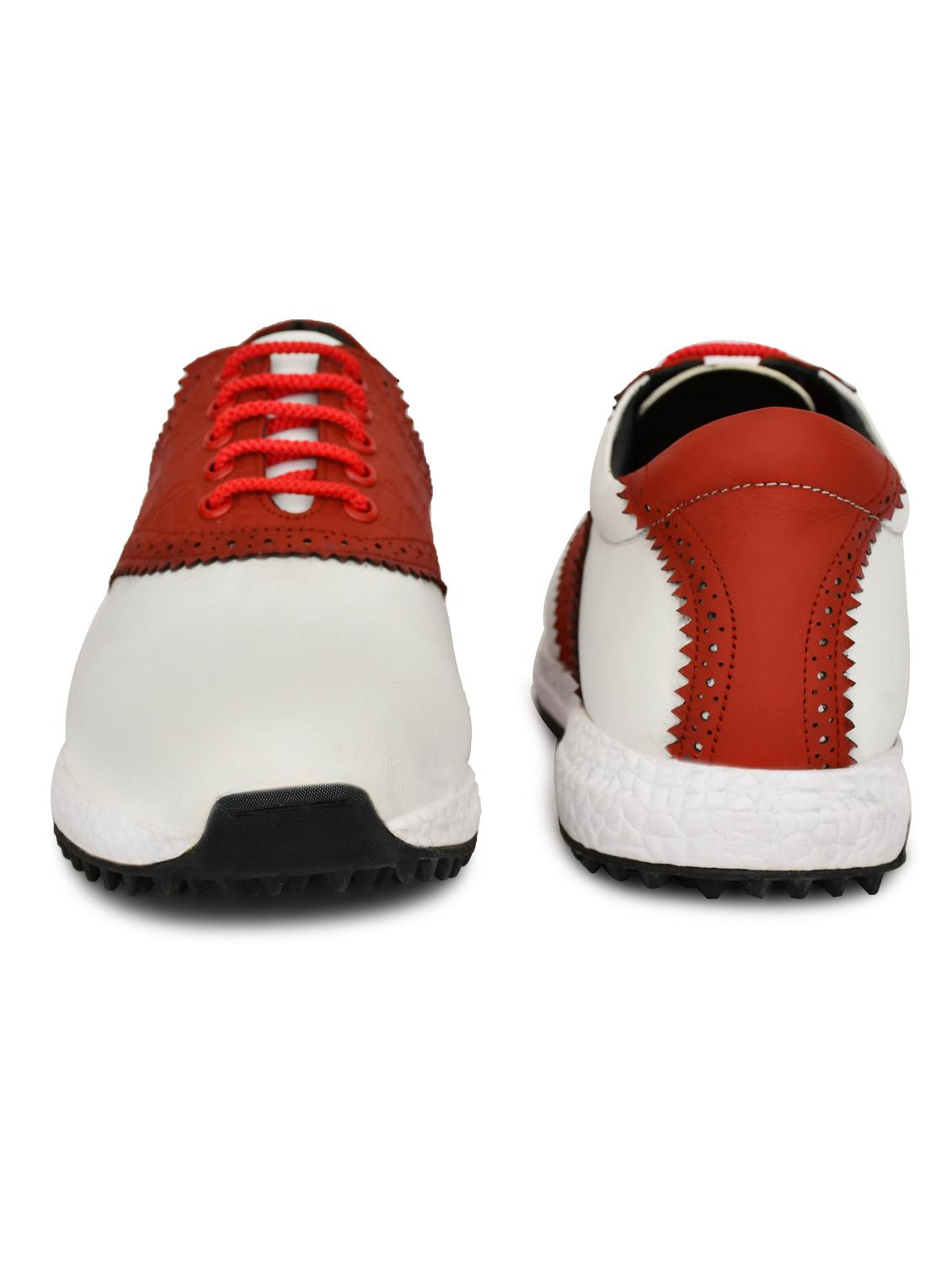 hitcaro men's premium leather lace - up professional golf shoes - 21998680 - Standard Image - 5