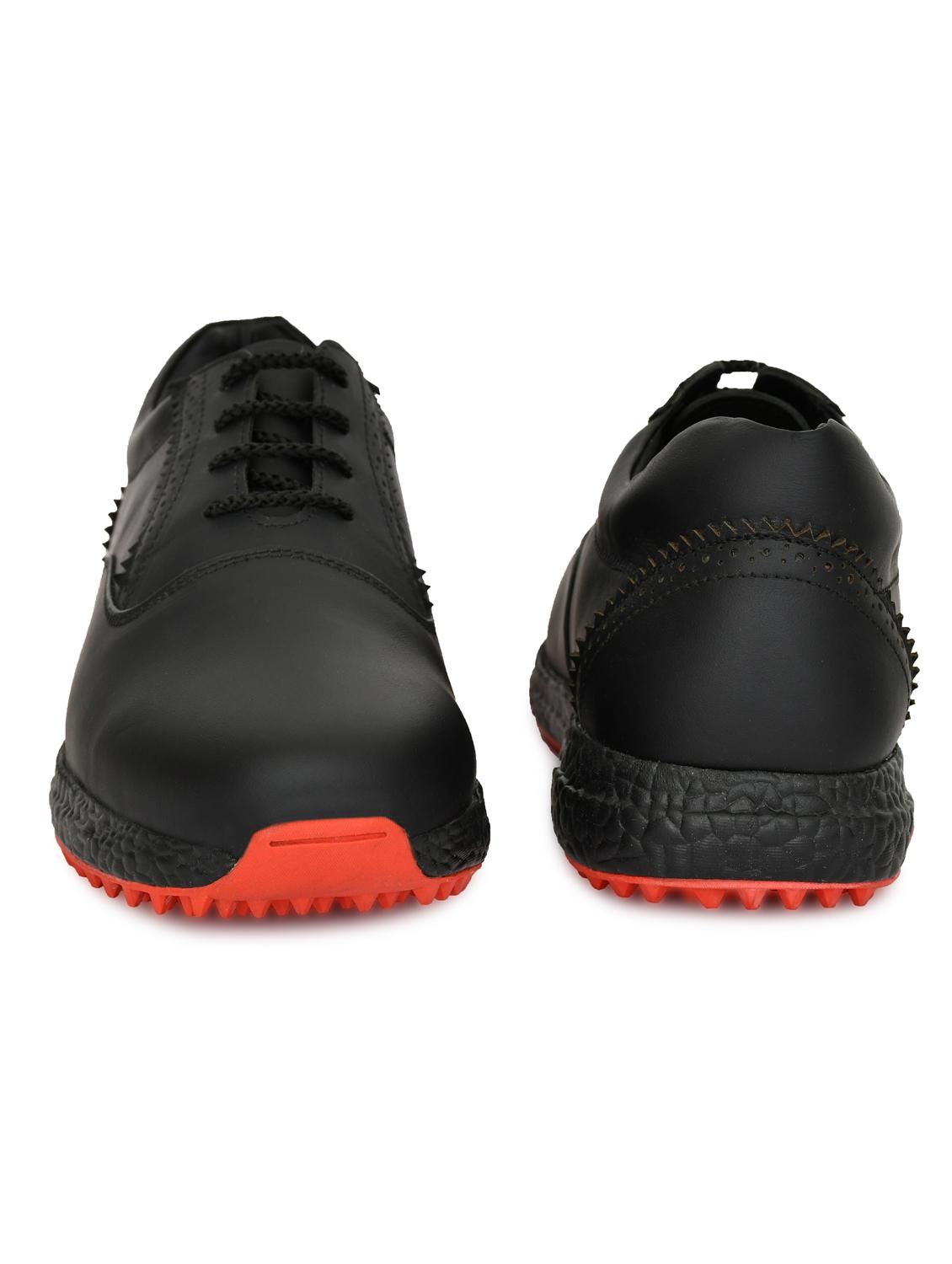 hitcaro men's premium leather lace - up professional golf shoes - 21998683 - Standard Image - 3