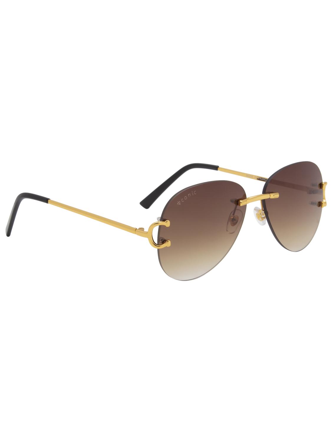 ted smith unisex aviator sunglasses with uv protected lens - 21998685 - Standard Image - 3