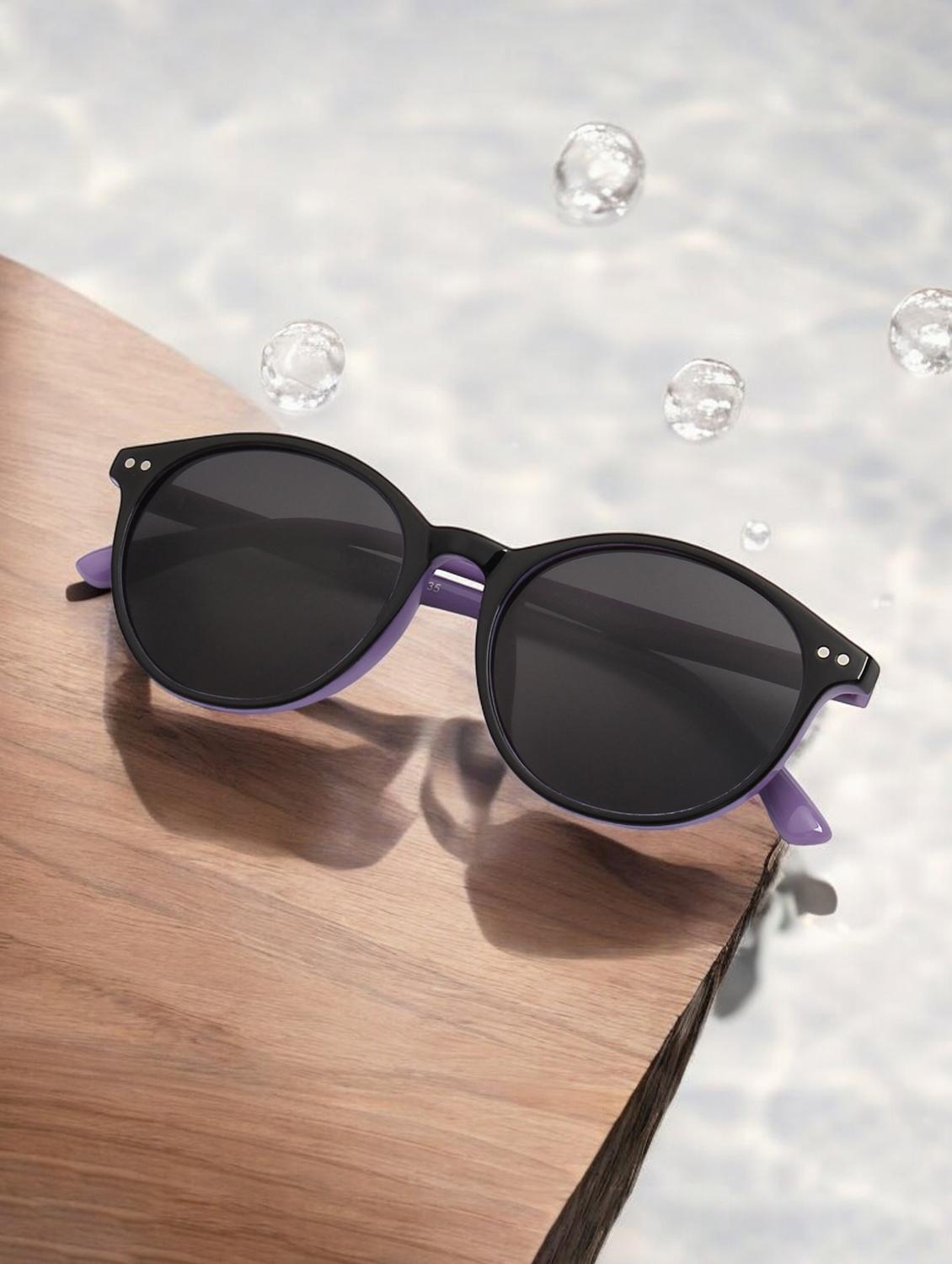 ted smith unisex round sunglasses with polarised and uv protected lens - 21998693 -  Zoom Image - 0