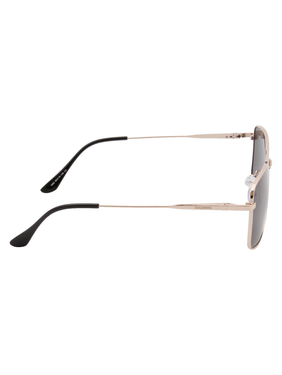 gold berg grey lens & gold-toned aviator sunglasses with uv protected lens - 21998702 - Standard Image - 3