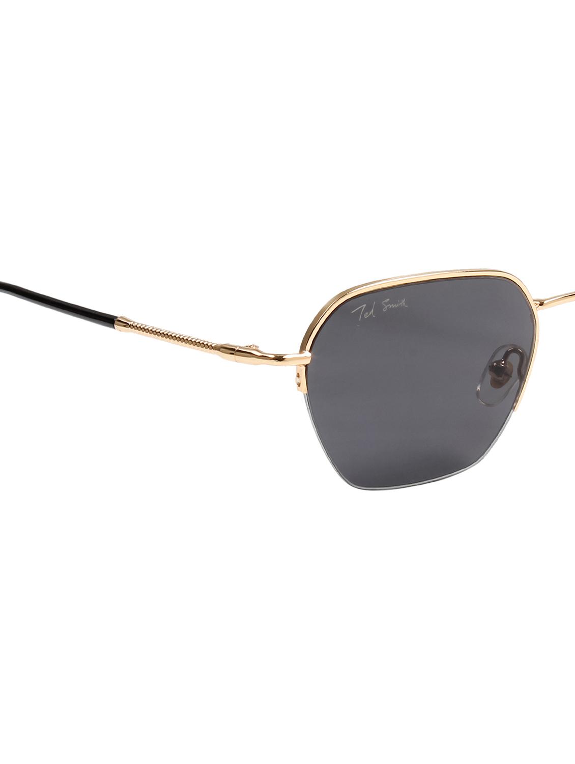 ted smith unisex clear premium metal sunglasses with polarized lenses. - 21998717 - Standard Image - 3