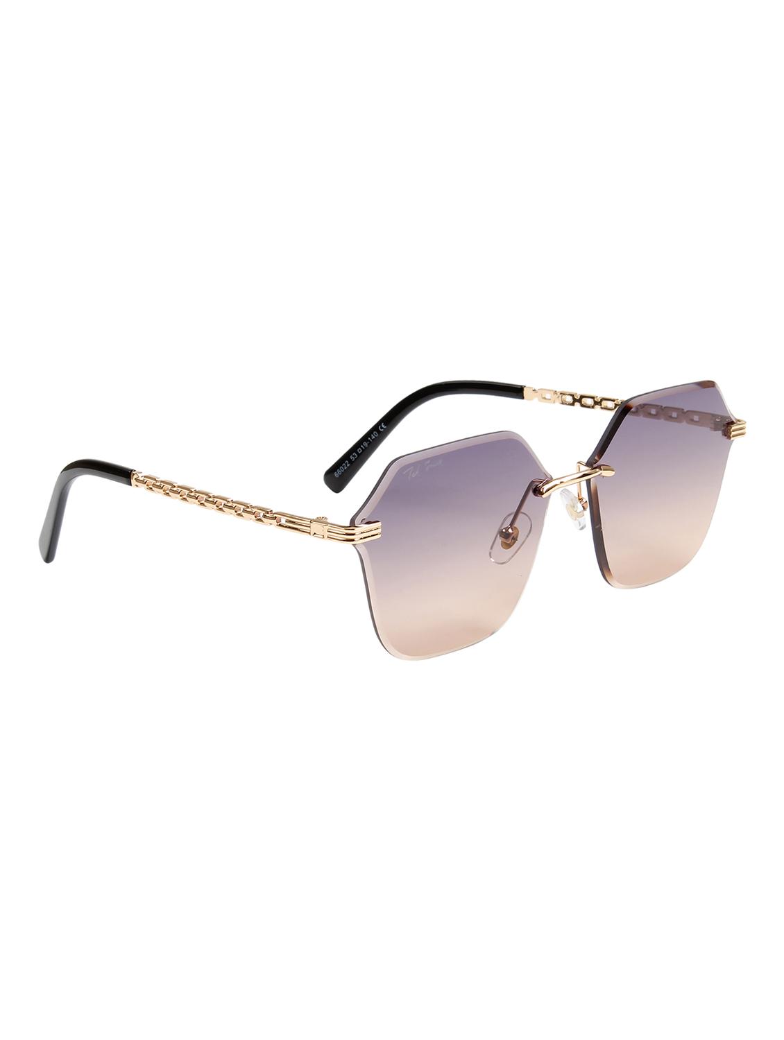 ted smith unisex aesthetic-bold multi color rimless sunglasses with uv protected lens - 21998735 - Standard Image - 3