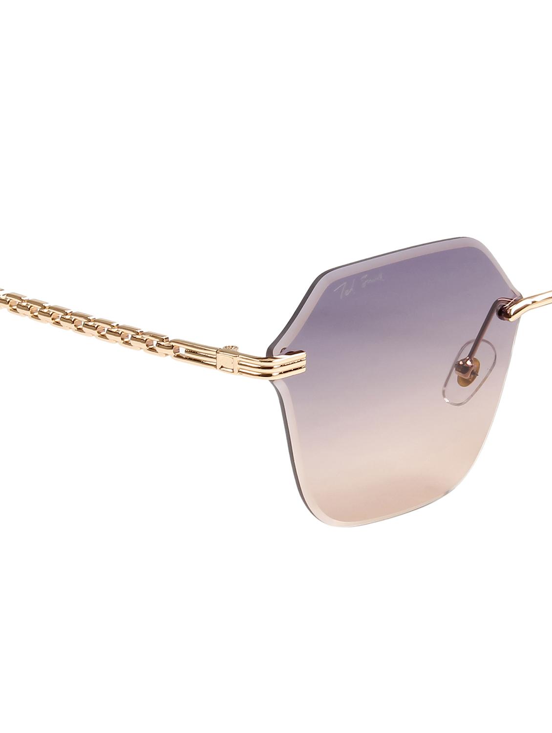 ted smith unisex aesthetic-bold multi color rimless sunglasses with uv protected lens - 21998735 - Standard Image - 5